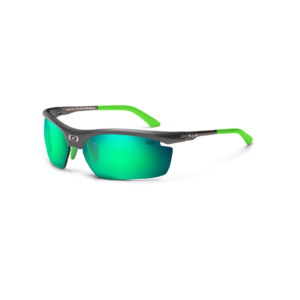 משקפי שמש Spinrade Two בצבע אפור מט -עדשה ירוק מראה