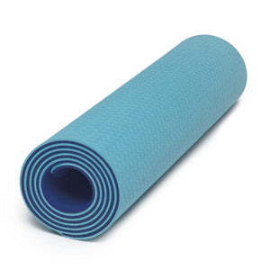 מזרן יוגה מקצועי - עובי 6 מ"מ - צבע כחול/תכלת