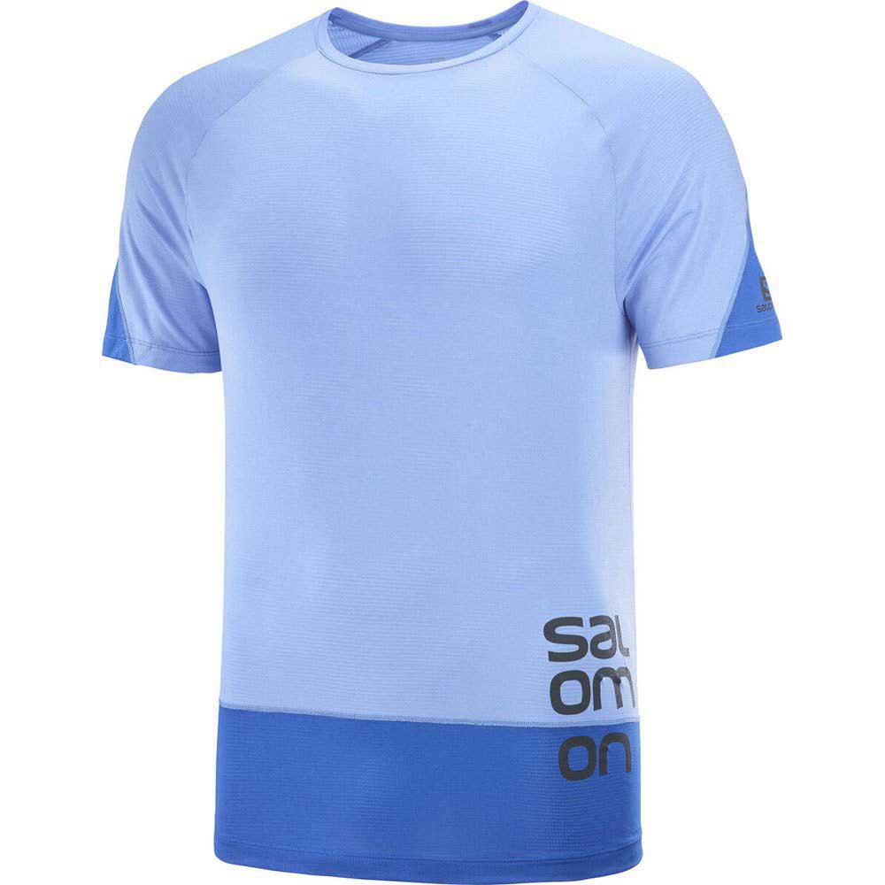 Salomon Cross Run Graphic Tee Mens - חולצת ריצה סלמון לגברים