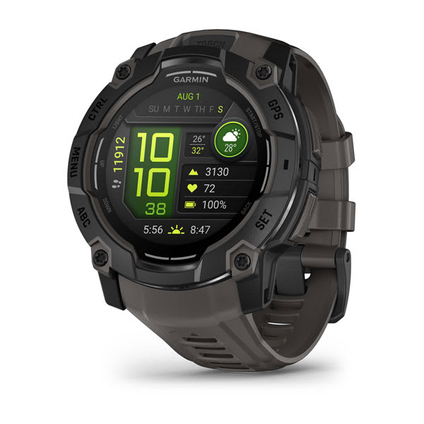 שעון ספורט חכם GARMIN Instinct® 3 AMOLED 50mm שחור עם רצועה אפחה