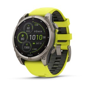 שעון ספורט חכם GARMIN - fēnix® 8 – 47mm Sapphire Solar TITANIUM