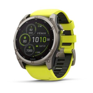 שעון ספורט חכם GARMIN fēnix® 8 – 51mm Sapphire Solar TITANIUM